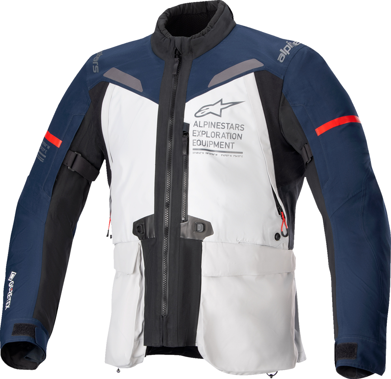 ALPINESTARS ST-7 2L Gore-Tex Jacket - Ice Gray/Dark Blue/Black - 2XL 3604124-9174-2X