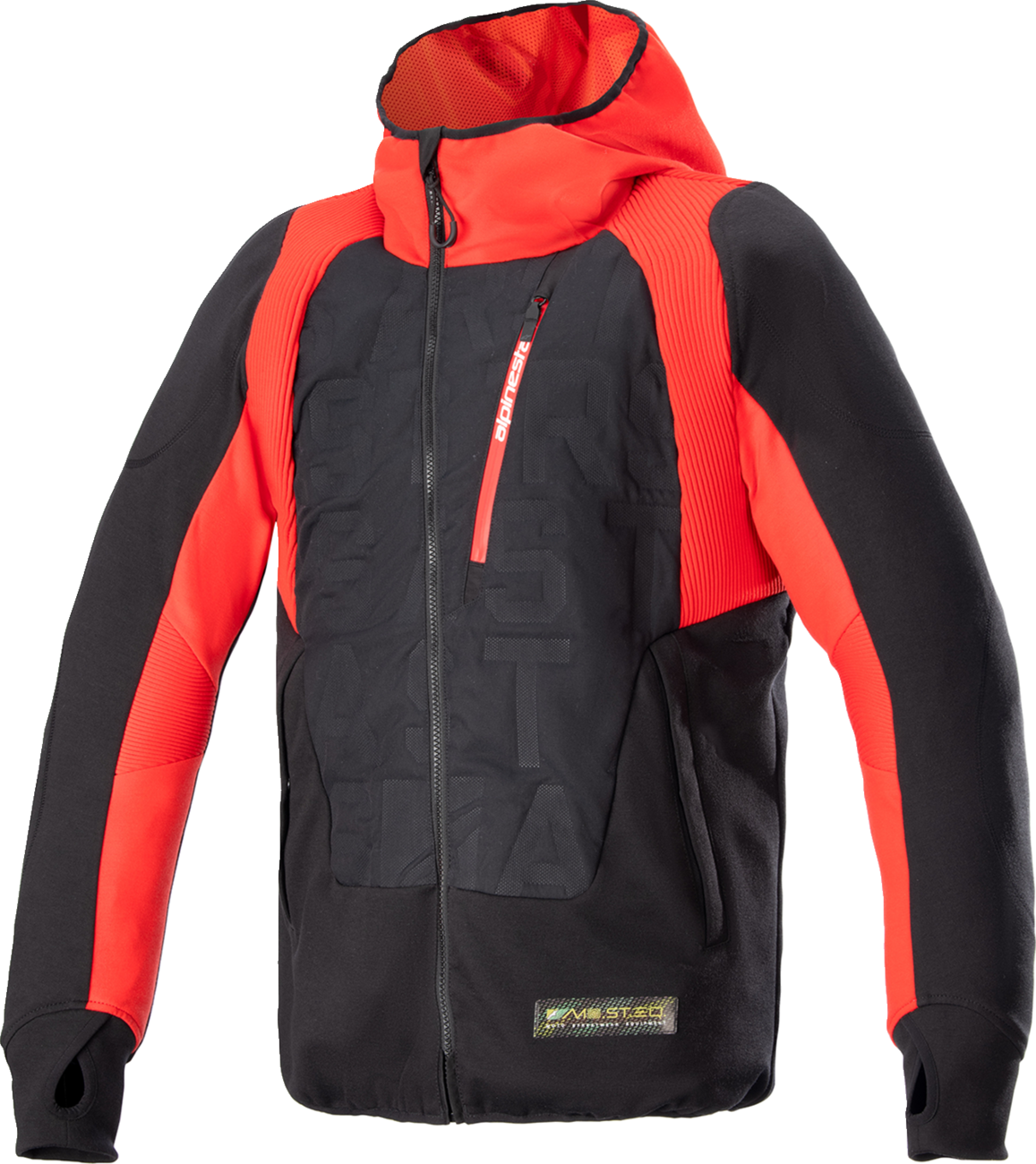 ALPINESTARS MSE Hybrid Hooded Jacket - Black/Red - XL 4201824-1463-XL