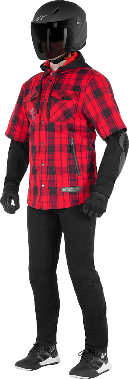 ALPINESTARS MO.ST.EQ Tartan Jacket - Red/Black - Medium 4300424-3136-M