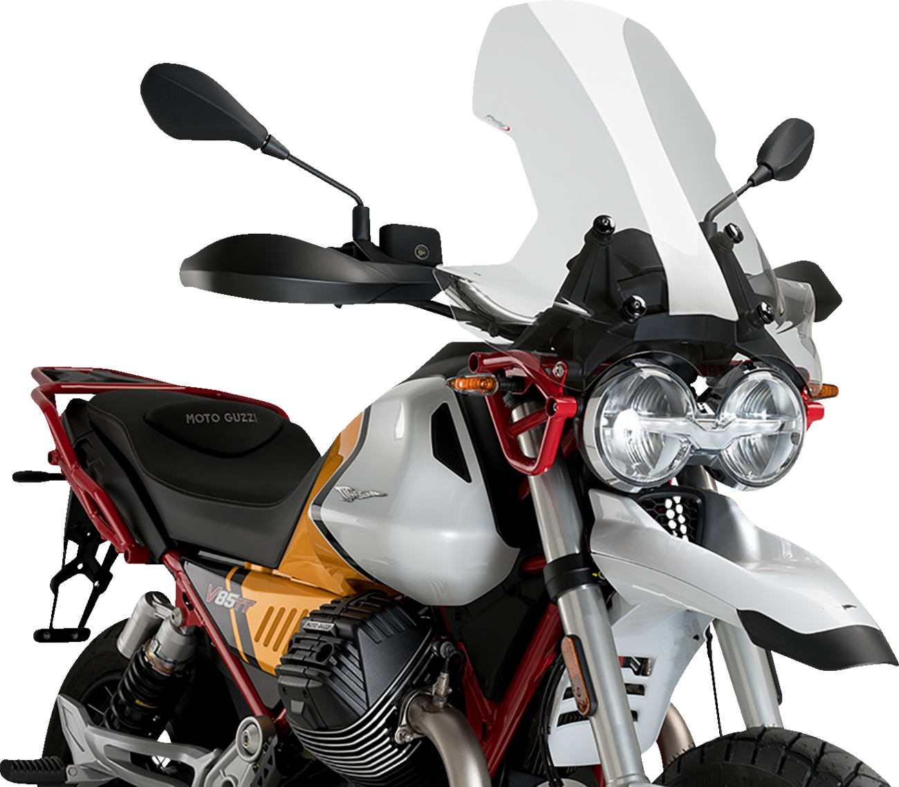 PUIG HI-TECH PARTS Touring Windscreen - 22-7/8" - Clear - Moto Guzzi 21176W
