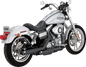 VANCE & HINES 3" Twin Slash Slip-On Muffler - Black 46838