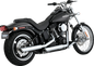 VANCE & HINES 3" Twin Slash Slip-On Muffler - Chrome 16834