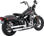 VANCE & HINES 3" Twin Slash Slip-On Mufflers - Chrome 16842