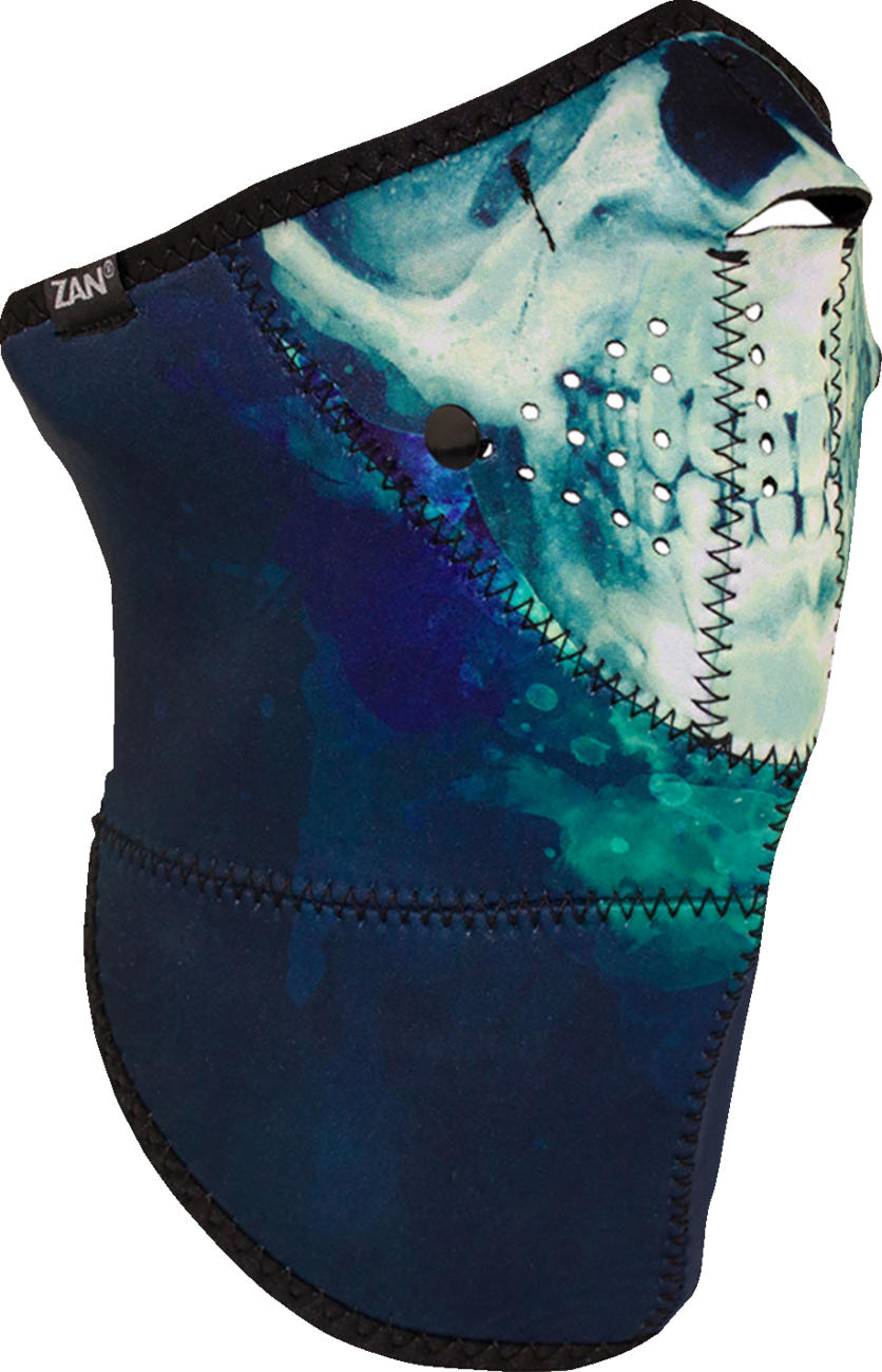 ZAN HEADGEAR 3-Panel Neo-X Neoprene Face Mask with Replaceable Filters - Paint Skull WNX414H3