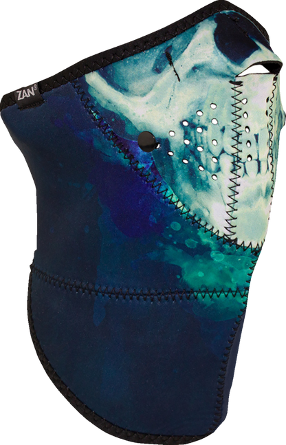 ZAN HEADGEAR 3-Panel Neo-X Neoprene Face Mask with Replaceable Filters - Paint Skull WNX414H3