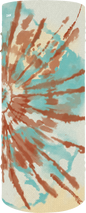 ZAN HEADGEAR Motley Tube® Polyester Natural Tie Dye T601 - Versatile Multi-Functional Headwear