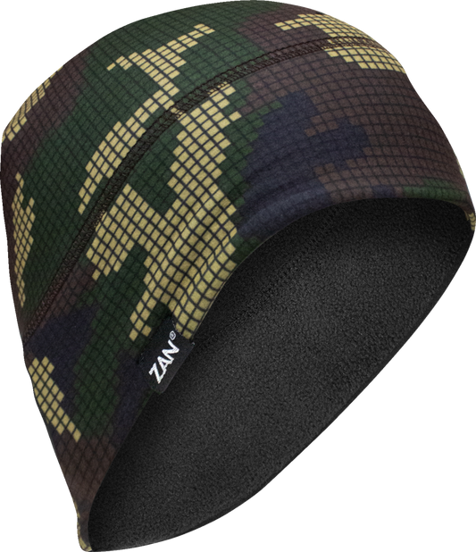 ZAN HEADGEAR SportFlex® Helmet Liner - Fleece Lined in Digi Woodland Camo, Part Number WHLF621
