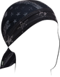ZAN HEADGEAR Flydanna® SportFlex® Carbon Fiber Distressed Flag ZL161 - Soft and Comfortable Head Covering