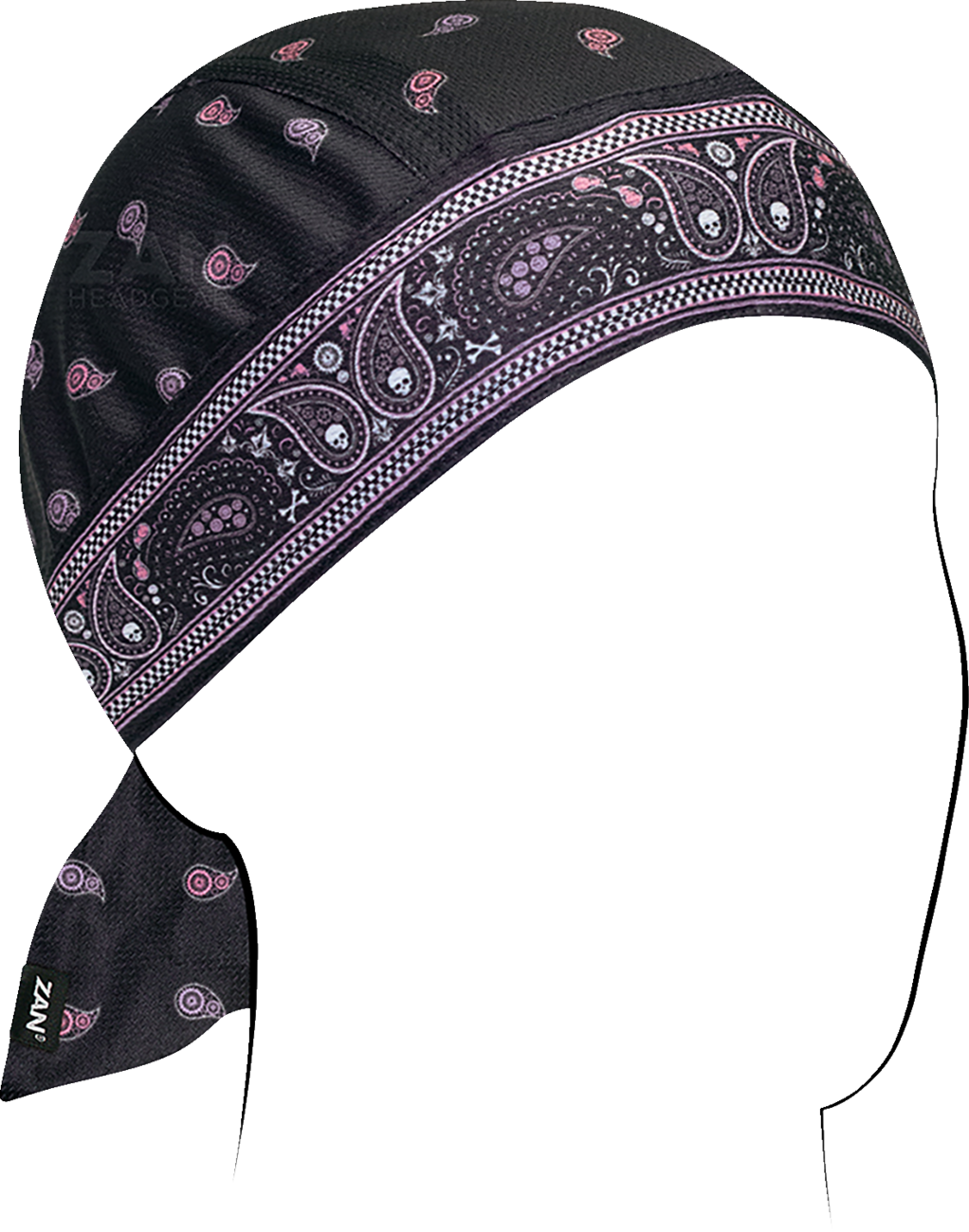 ZAN HEADGEAR Flydanna® Polyester Micromesh Classic Bandanna ZM019 in Pink/Purple