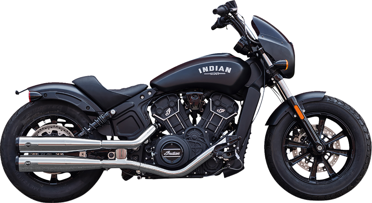 S&S CYCLE Grand National Slip-On Mufflers - Chrome - 50-State 4110-156