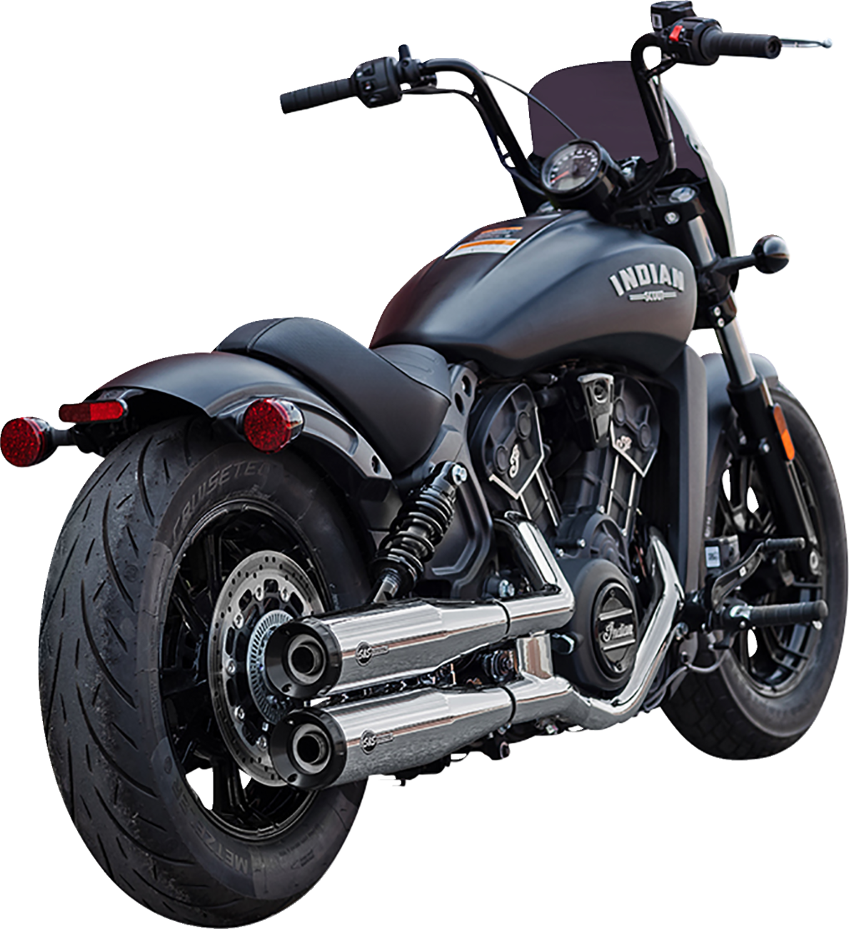 S&S CYCLE Grand National Slip-On Mufflers - Chrome - Race Only 4110-156-R