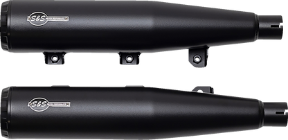 S&S CYCLE Grand National Slip-On Mufflers - Black - Race Only 4110-266-R