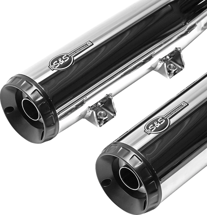 S&S CYCLE Grand National Slip-On Mufflers - Chrome - Race Only 4110-156-R