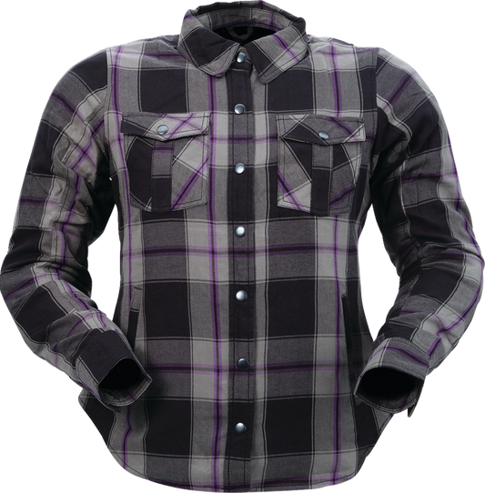 Z1R Women's Ashwood Flannel - Purple - XS 3041-0676