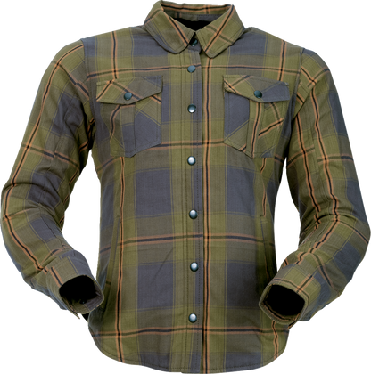 Z1R Women's Ashwood Flannel - Olive - 1W 3041-0689