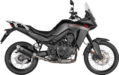 AKRAPOVIC Slip-On Line Muffler - Titanium - Black - Honda XL750 Transalp S-H7SO6-HRTBL