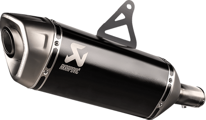 AKRAPOVIC Slip-On Line Muffler - Titanium - Black - Honda XL750 Transalp S-H7SO6-HRTBL