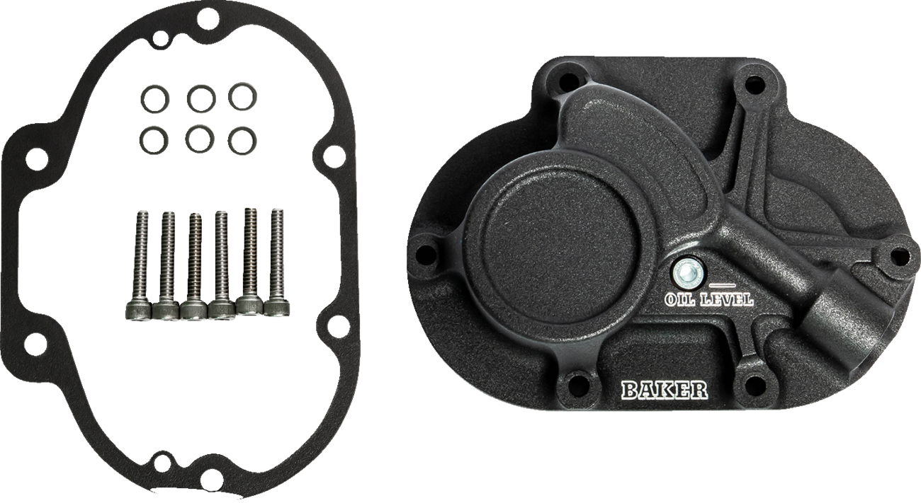 BAKER DRIVETRAIN Function-Formed™ Transmission Side Cover Assembly for Mechanical Clutch - Wrinkle Black BD-10603-A