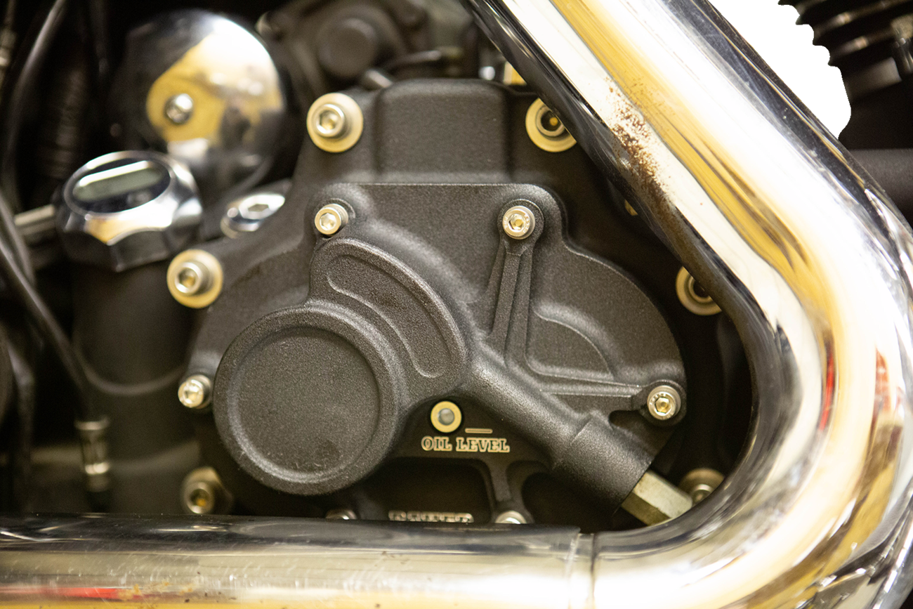 BAKER DRIVETRAIN Function-Formed™ Transmission Side Cover Assembly for Mechanical Clutch - Wrinkle Black BD-10603-A