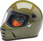BILTWELL Lane Splitter Helmet - Gloss Olive Green - XS 1004-154-501