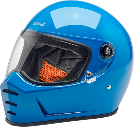 BILTWELL Lane Splitter Helmet - Gloss Tahoe Blue - Large 1004-129-504
