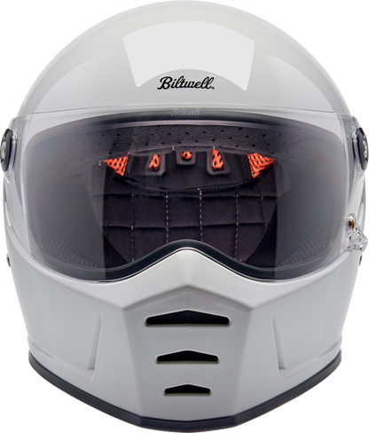 BILTWELL Lane Splitter Helmet - Gloss White - Medium 1004-104-503