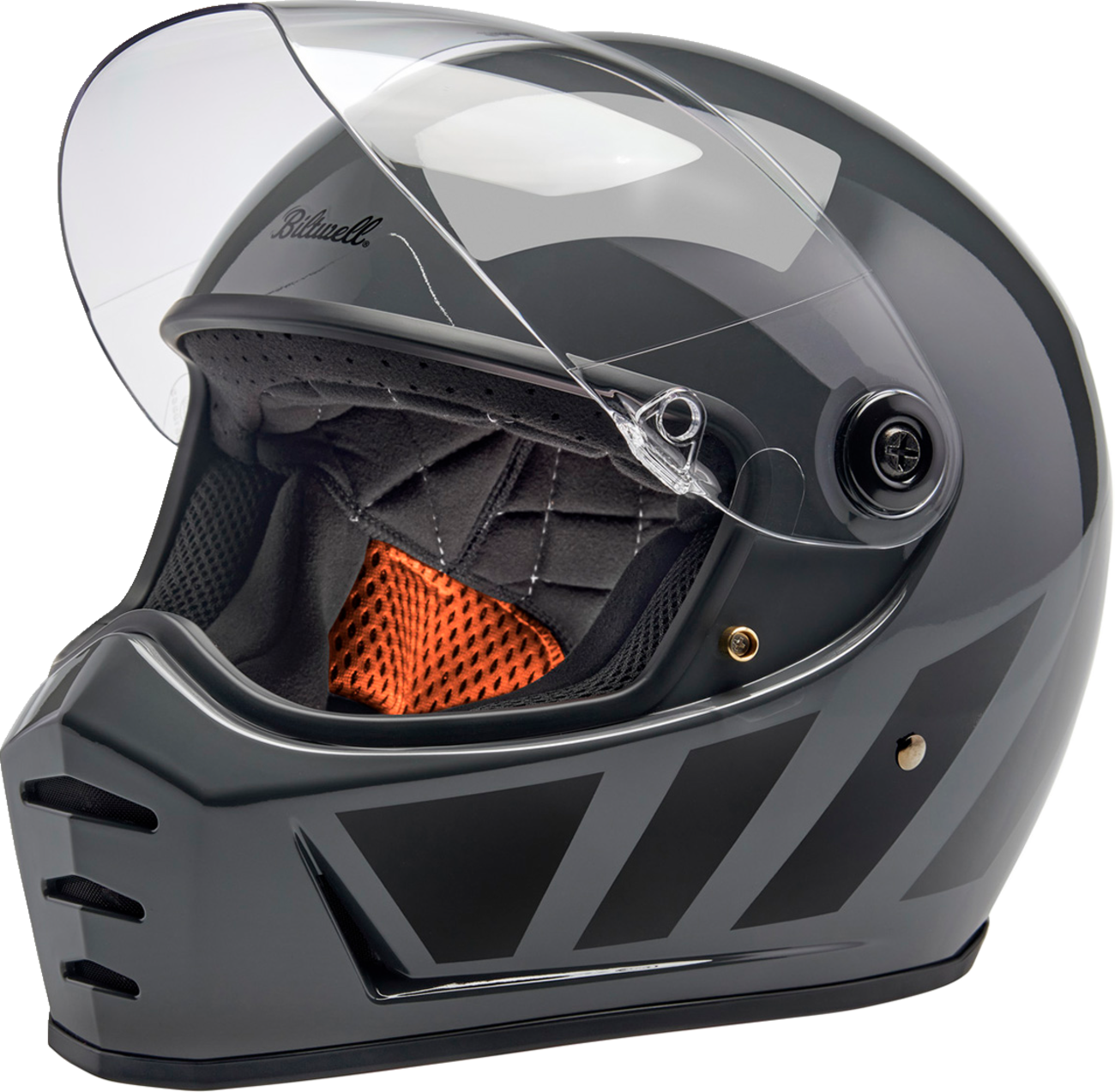 BILTWELL Lane Splitter Helmet - Storm Gray Inertia - Large 1004-569-504