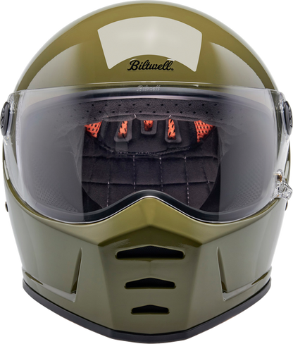 BILTWELL Lane Splitter Helmet - Gloss Olive Green - 2XL 1004-154-506