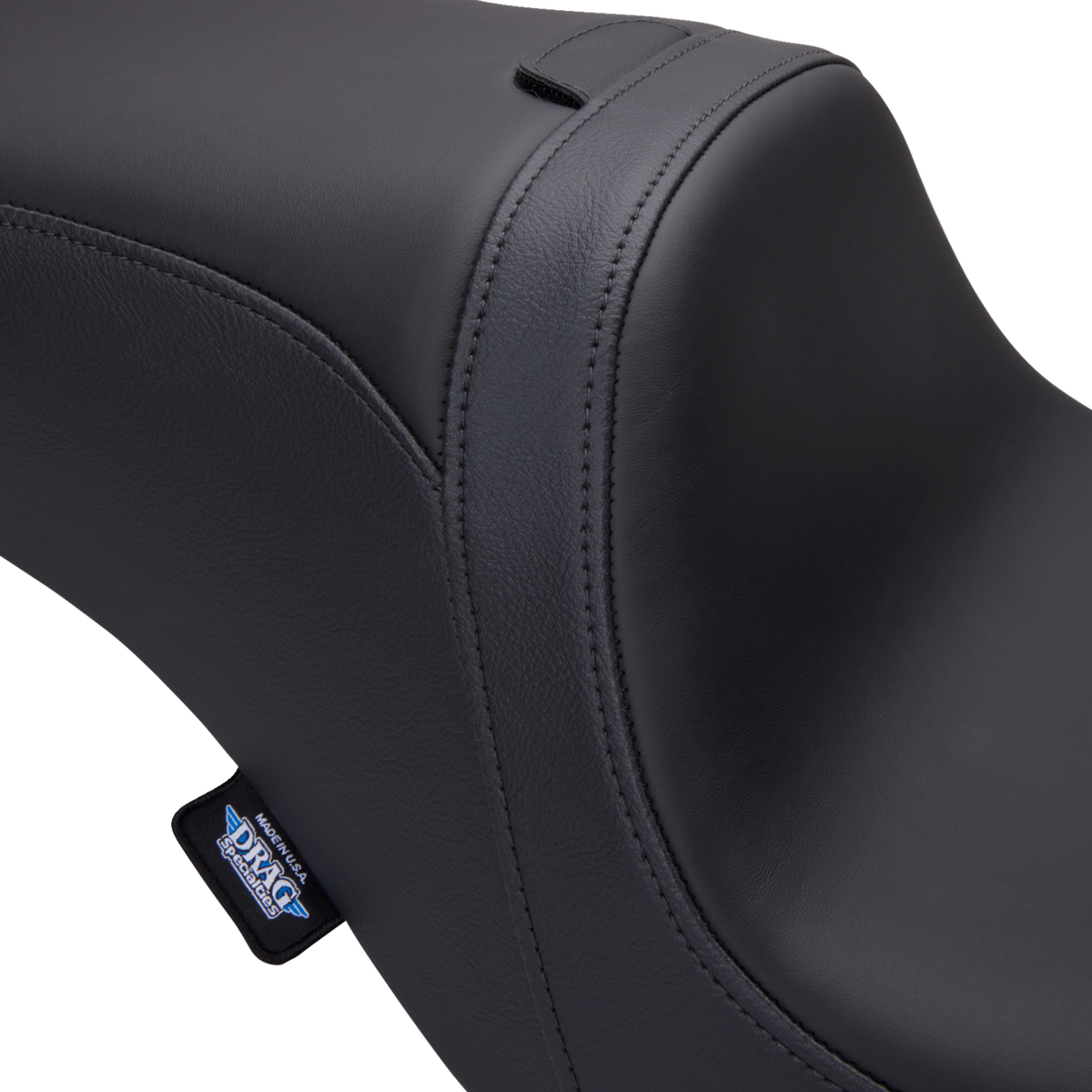DRAG SPECIALTIES SEATS Predator 2-Up Seat - Solar Leather - Smooth - w/ Backrest Receptacle - FL '08-'23 0801-1501