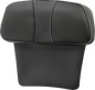 SADDLEMEN Chopped Tour Pak Backrest Pad - Dominator - Black w/ Carbon Fiber Inset - FLT/FLH '14-'23 814-07-CPACK-D