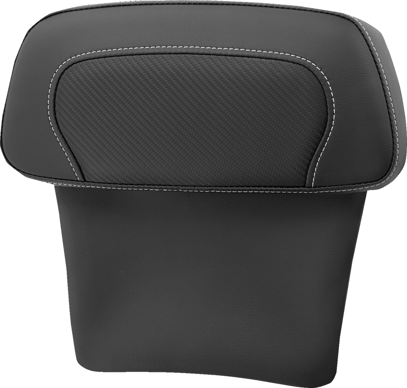 SADDLEMEN Chopped Tour Pak Backrest Pad - RoadSofa™ - Carbon Fiber Inset - FLT/FLH '14-'23 814-07-CPACK-CF