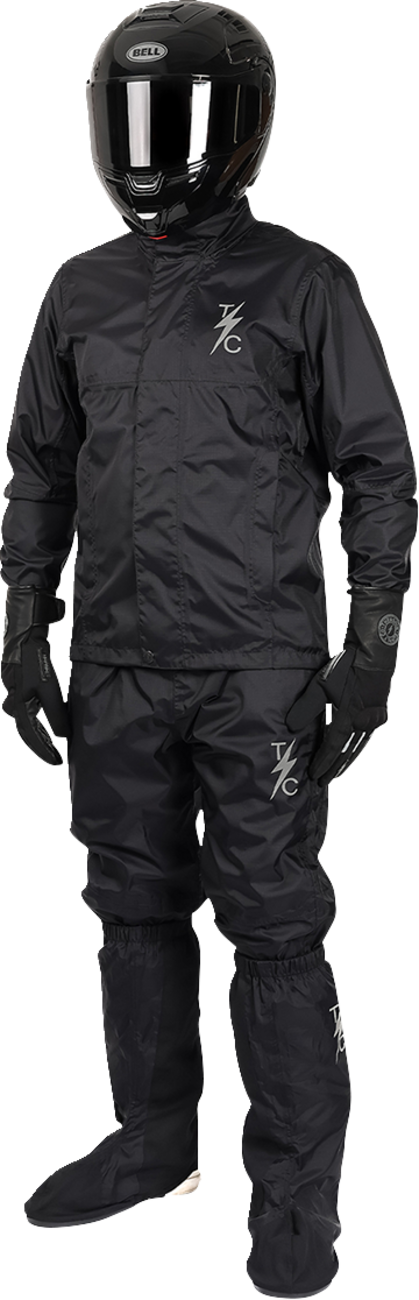 THRASHIN SUPPLY CO. Mission WP Rain Jacket - Black - Medium TMJ-15-09