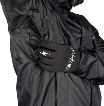 THRASHIN SUPPLY CO. Mission WP Rain Jacket - Black - Medium TMJ-15-09