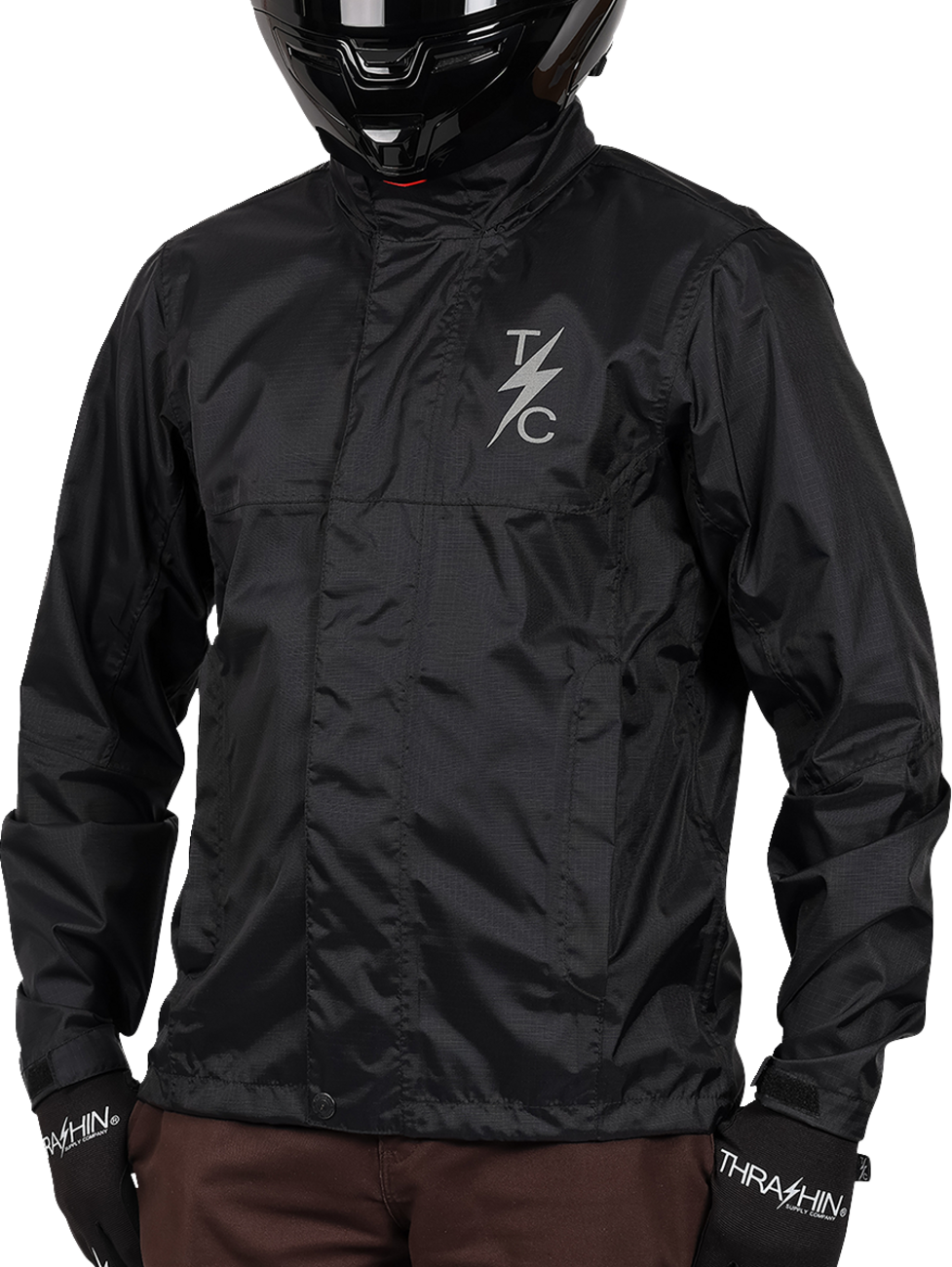 THRASHIN SUPPLY CO. Mission WP Rain Jacket - Black - 2XL TMJ-15-12