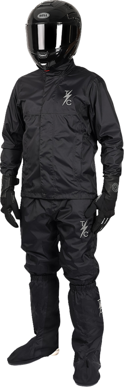 THRASHIN SUPPLY CO. Mission WP Rain Jacket - Black - Large TMJ-15-10