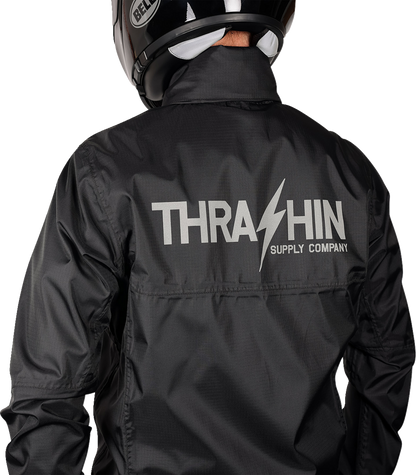 THRASHIN SUPPLY CO. Mission WP Rain Jacket - Black - 2XL TMJ-15-12