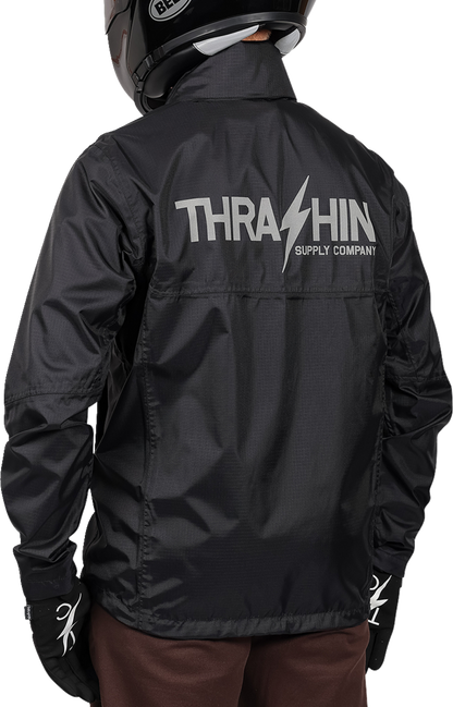 THRASHIN SUPPLY CO. Mission WP Rain Jacket - Black - 2XL TMJ-15-12