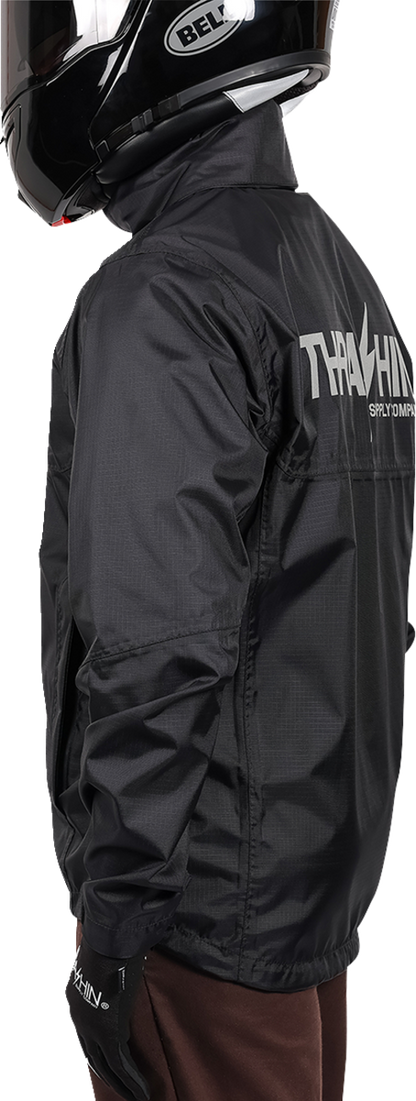 THRASHIN SUPPLY CO. Mission WP Rain Jacket - Black - 2XL TMJ-15-12