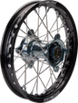 MOOSE OFFROAD Wheel Assembly - SX-1 - Complete - Rear - Black Wheel/Gray Hub - 14x1.6 - SX/TC 85 MR-16014-BKGY