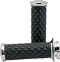 BILTWELL Alumicore Grips - TBW - Chrome 6608-105-01