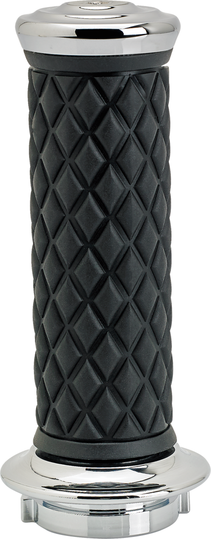BILTWELL Alumicore Grips - TBW - Chrome 6608-105-01