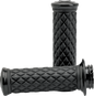 BILTWELL Alumicore Grips - TBW - Black 6608-201-01