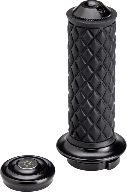 BILTWELL Alumicore Grips - TBW - Black 6608-201-01