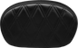 LE PERA Sissy Bar Pad - Medium - Double Diamond - Shiny Black L-SBP02DD-SH