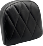 LE PERA Sissy Bar Pad - Small - Diamond - Shiny Black L-SBP03DM-SH