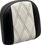 LE PERA Sissy Bar Pad - Small - GT1/HR1 Inlay - Black/White L-SBP03GT/HR1