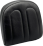 LE PERA Sissy Bar Pad - Small - Maverick - Shiny Black L-SBP03MAV-SH