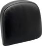 LE PERA Sissy Bar Pad - Small - Smooth - Shiny Black L-SBP03S-SH