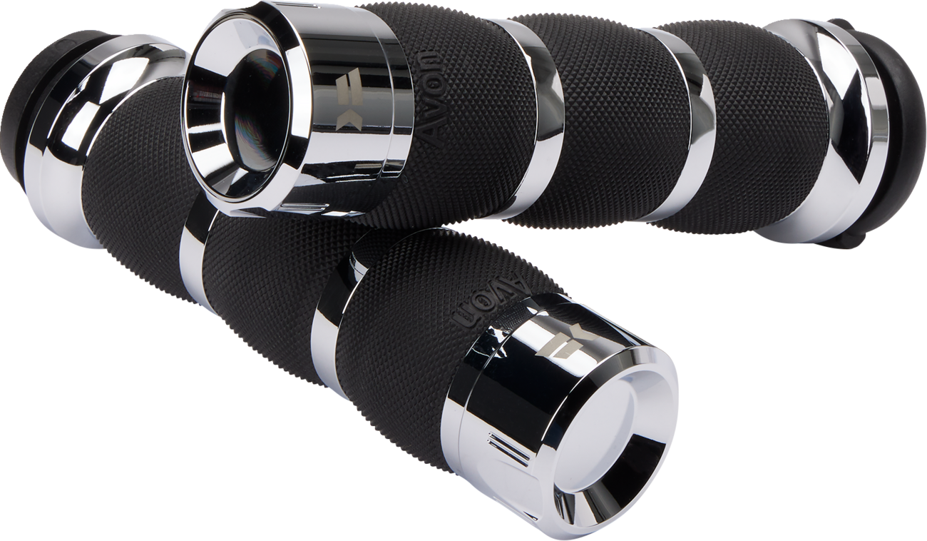 KHROME WERKS Klassic Grips - Air Cushion - TBW - Chrome 500195