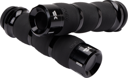 KHROME WERKS Klassic Grips - Air Cushion - TBW - Black 500190